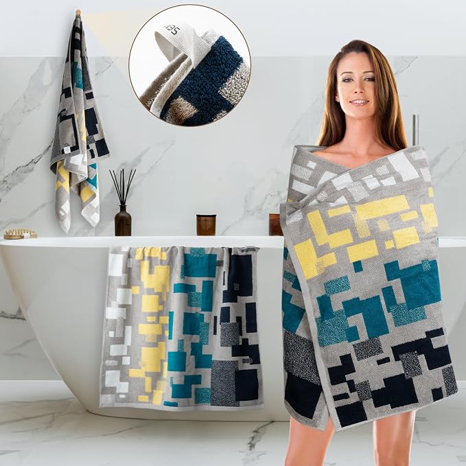 SEMAXE 4-Pack Luxury Bath Towels - Image 2
