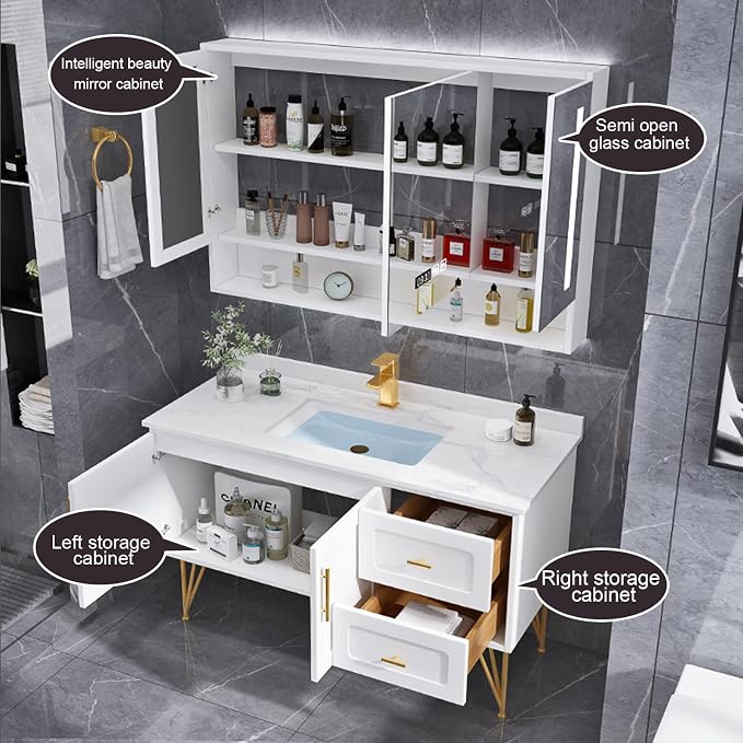 Modern 43" Bathroom Vanity - Image 4