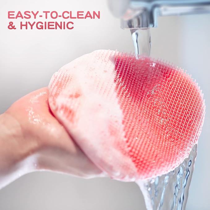 Manmihealth 4 Pack Soft Silicone Shower Brush, Super-Lathering and - Image 6