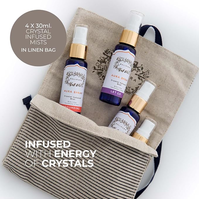 BALIPURA - 4 pc Variety Aura Cleansing Sprays Infused - Organic Essential Oils - Image 4