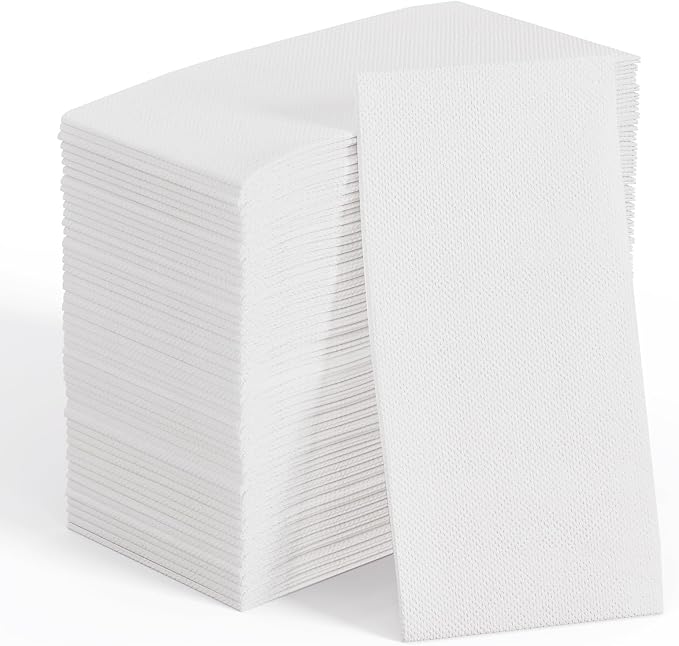 JOLLY CHEF 200 Pack Disposable Paper Napkins, Soft Bathroom Napkins by JOLLYCHEF