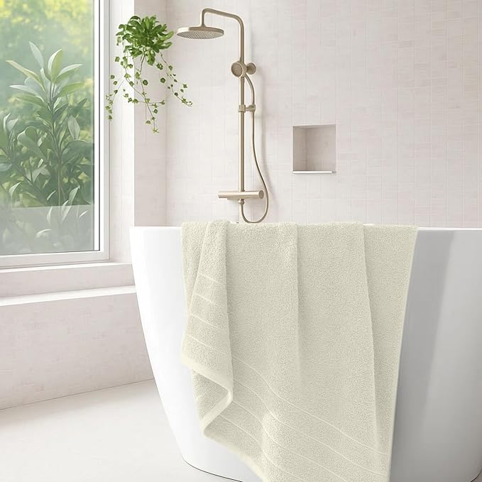 DAN River Extra Large Bath Towels Set of 4, 30 x 60 Inches - Image 6
