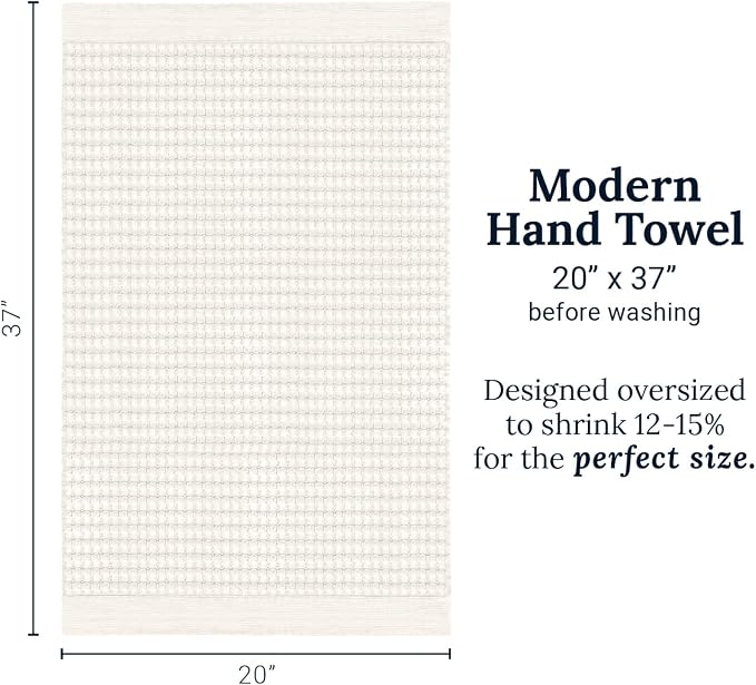 GILDEN TREE Waffle Hand Towels for Bathroom Quick Dry Large Luxury Lint Free - Image 9