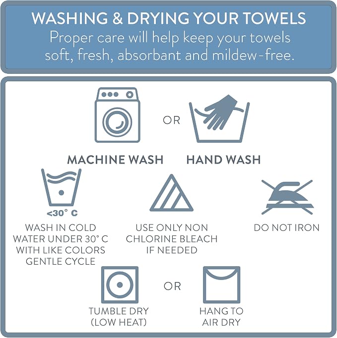 NY Loft 100% Cotton Bath Towel 4 Pack | Super Soft & Absorbent Quick-Dry Bath - Image 9