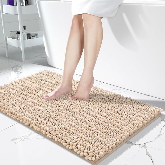 Yimobra Long Bathroom Rugs Non Slip Washable 44x24 Inch by Yimobra