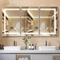 APRILSOUL 48X32 Inch Silver Bathroom Medicine Cabinet by Unknown