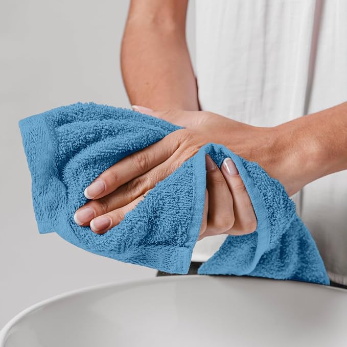 Hand Towels Light Blue Economy Towels Salon Towels - Image 6