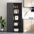 71" Tall Kitchen Pantry Storage Cabinet, 5 Tier Kitchen Cupboard by Vaernevy