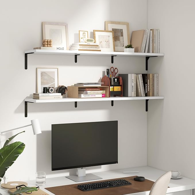 Fun Memories Deep Floating Shelves, 48W x 8D Floating Shelves Set of 2 - Image 6