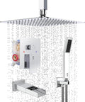 SR SUN RISE 12 Inches All Metal Bathtub Faucet Set Shower System by SRSUNRISE
