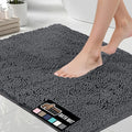 GORILLA GRIP Bath Rug Mat, Soft Absorbent Chenille, Quick Dry Microfiber Mats by GorillaGrip