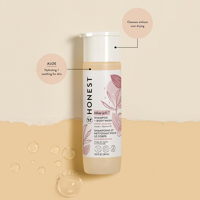The Honest Company 2-in-1 Cleansing Shampoo and Body Wash Face Lotion Bundle - Image 2