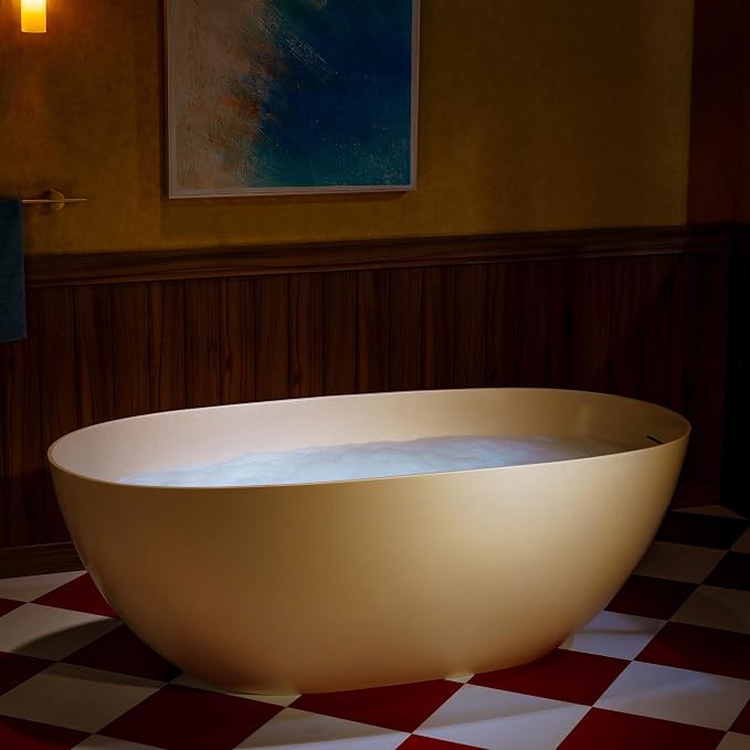 WOODBRIDGE 61-1/4" L x 30-3/4" W Stone Resin Luxury Contemporary Solid Surface - Image 12
