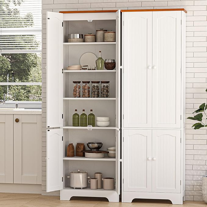 72.2'' Pantry - 4 Door Kitchen Cabinet - Image 7