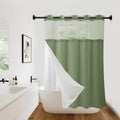 Hookless Shower Curtain with Snap in Liner 71" x 74" Double-Layer Waterproof by %EF%BC%B9%EF%BC%A7%EF%BC%A8%EF%BC%BA%EF%BC%B9%EF%BC%A7