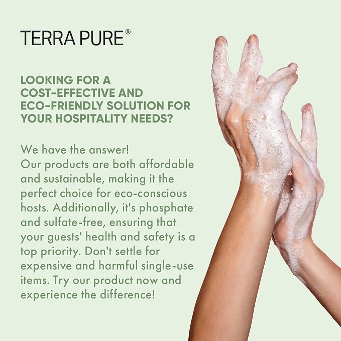 Terra Pure Hotel Hand & Body Wash Soap | Four Gallons | Designed to Refill Soap - Image 5