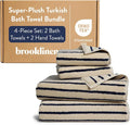 Brooklinen Super-Plush Bath Towel and Hand Towel Set by Brooklinen