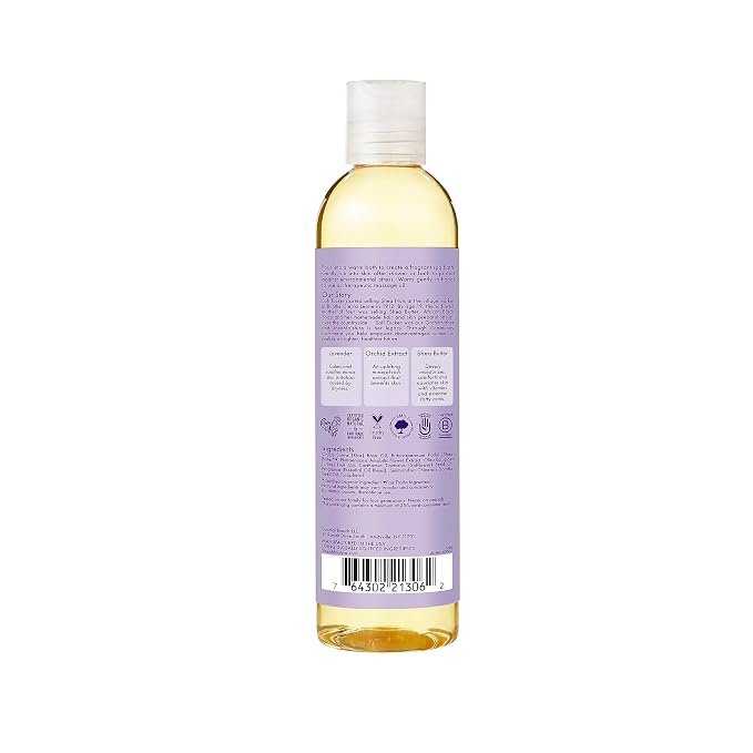 SheaMoisture Bath, Body and Massage Oil Lavender Wild Orchid Calming Moisturizer - Image 3