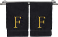 Monogrammed Hand Towel, Personalized Initial Gift, Extra Absorbent 100% Turkish by BareCotton