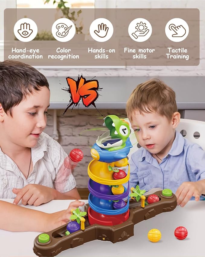 Dinosaur Ball Drop Toys for 3 4 5 6 7 8 Years Old Kids, Dino Spin Twister - Image 2