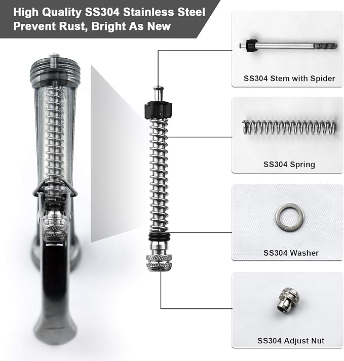 Hose Nozzle 2 Pack, Full Size Pistol Grip Water Nozzle Sprayer - Image 4