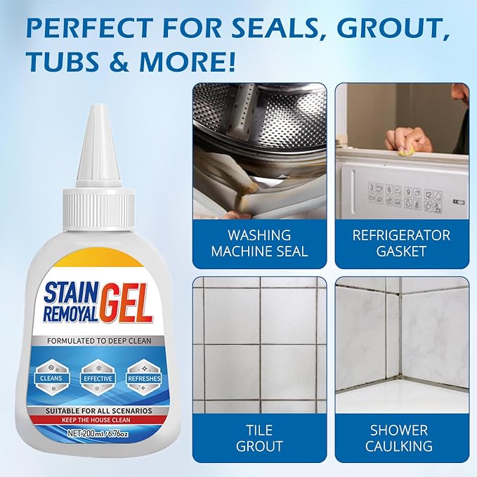 Mold Stain Remover Gel, Heavy Duty Gel Cleaner, Washing Machine Use -Easy - Image 2