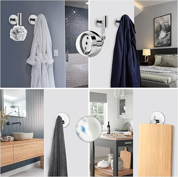 NearMoon Bathroom Hardware Set SUS 304 Thicken Stainless Steel-Towel Bar Set - Image 6