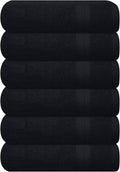 GLAMBURG Ultra Soft 6-Piece Hand Towel Set 16x28-100% Ringspun Cotton by GLAMBURG