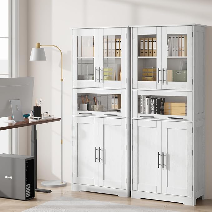 GarveeHome Tall Bathroom Cabinet, 67 in Storage Cabinet - Image 7