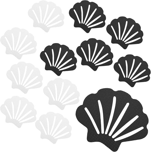 12 Pcs Bathtub Stickers Non Slip, Shell Shaped Tubs Safety Shower Treads by Coufce
