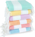 6 Pack Cotton Turkish Beach Towel Lightweight Thin Travel Vacation Essentials by Unknown