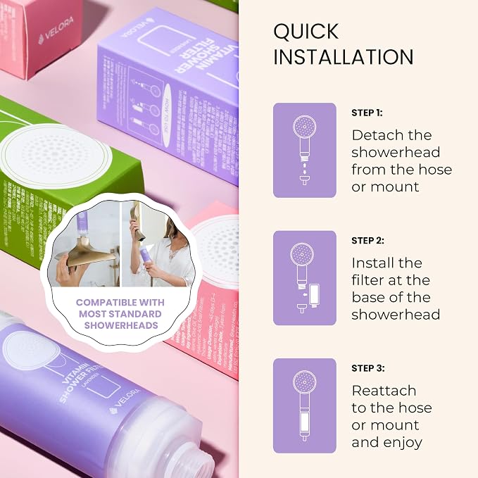 VELORA Vitamin C Shower Filter - Image 5