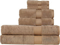 Christy Supreme Hygro 6 Piece Towel Set | Mocha | 100% Luxury Supima Cotton | by Christy