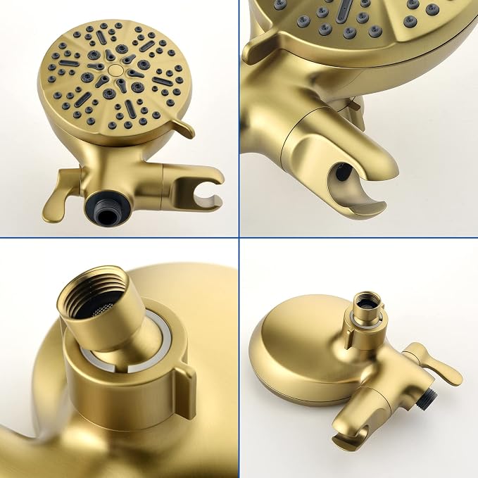Dual Shower Faucet Set with Tub Spout Tub and Shower Faucet Set Complete Dual - Image 9
