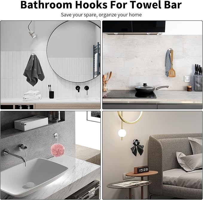 Newfun 8-Pieces 24" Bathroom Hardware Set, Bathroom Accessory Set, Includes 24" - Image 8