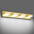 Modern LED Bathroom Lights Fixtures, Metal Gold Acrylic Wall Lighting, Vanity by JZEKVN