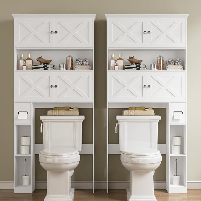 Over The Toilet Storage Cabinet, Farmhouse Storage Cabinet Over Toilet - Image 5