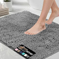 GORILLA GRIP Bath Rug Mat 42x24, Thick Soft Absorbent Chenille, Quick Dry by GorillaGrip