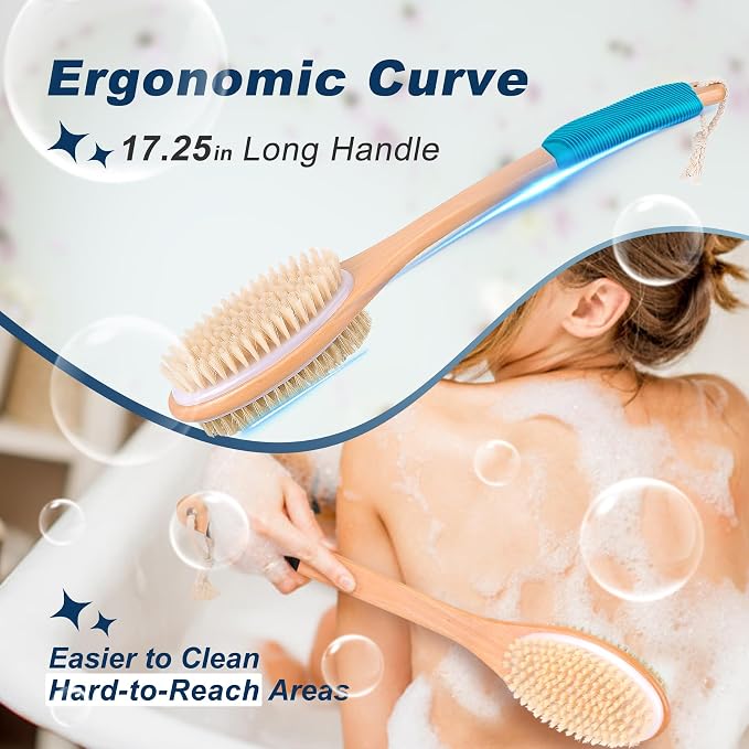 Long Handle Ergonomically Back Scrubber/Brush - Image 3