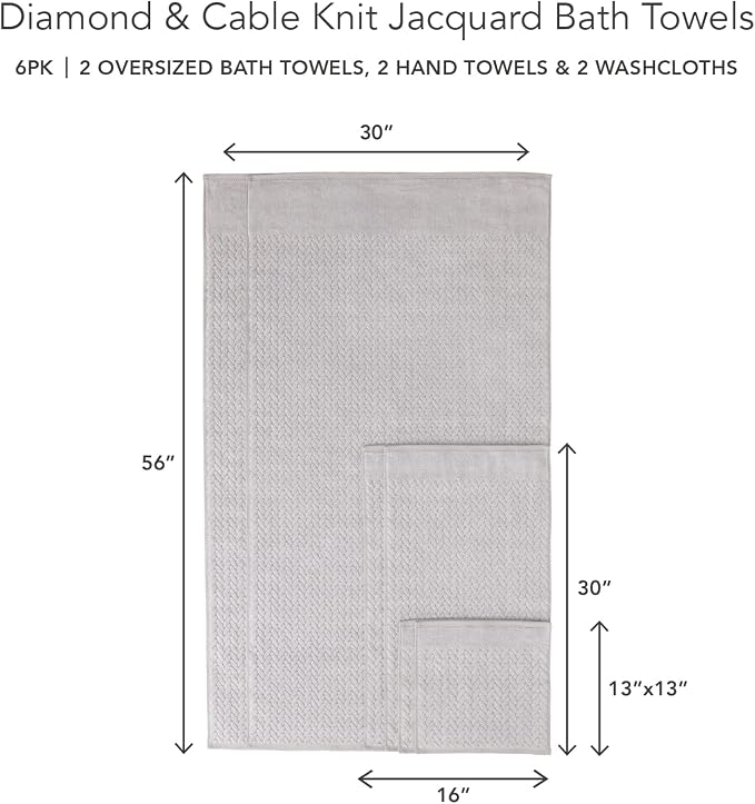 Texere 100% Organic Cotton Jacquard 650 GSM Premium Bath Towel Sets - Image 6