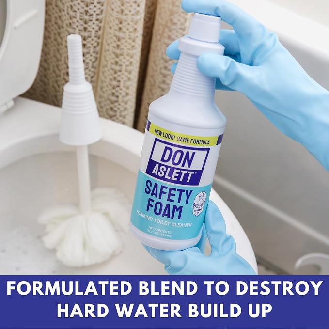 Don Aslett Johnny Mop & Safety Foam Toilet Bowl Cleaner Set | Acidic Detergent - Image 6