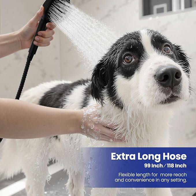 JOMOO Shower Hose, 99 Inch Extra Long Handheld Shower Hose Extension Flexible - Image 5