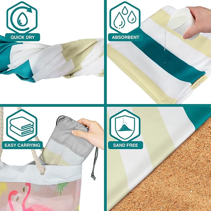 SUN CUBE Microfiber Sand Free Beach Towel - Image 4