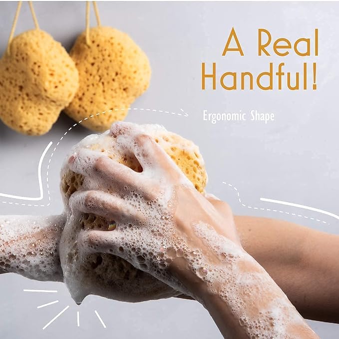 myHomeBody Bath Sponge, Foam Loofah, Body Scrubber - Image 5