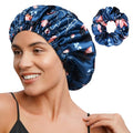 YANIBEST Adjustable Satin Bonnet Double Layer Hair Bonnet by yanibest