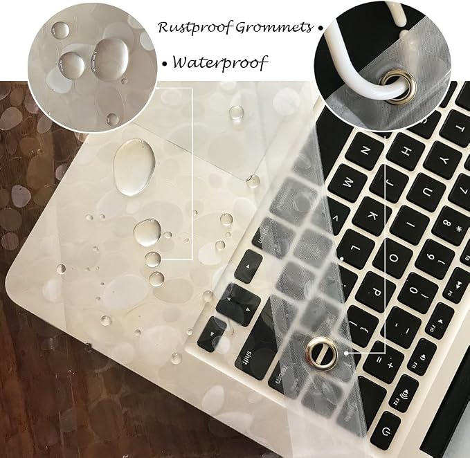 EurCross 12G EVA PVC Free Heavy Duty Shower Curtain Liner 72 x 72 inches - Image 3