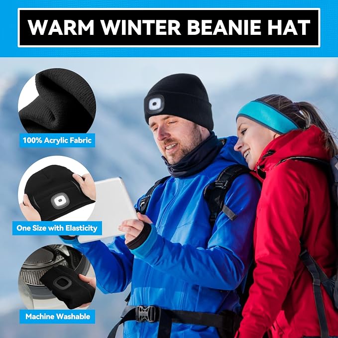 Christmas Stocking Stuffers for Men Adults, Beanie Hats - Image 4