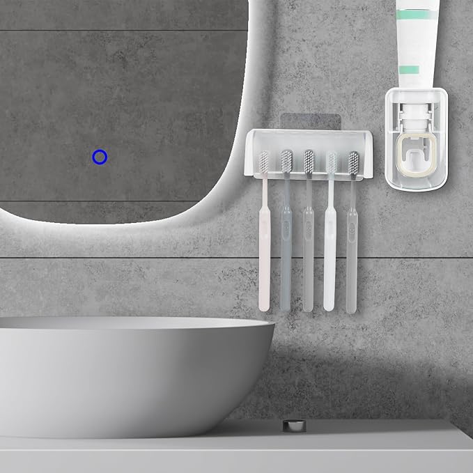 5 Slots Wall Mount Toothbrush Holder - Image 6
