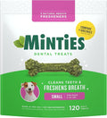Minties Dog Dental Bone Treats, Tiny/Small Dental Dog Treats, 5-25 lbs by Minties