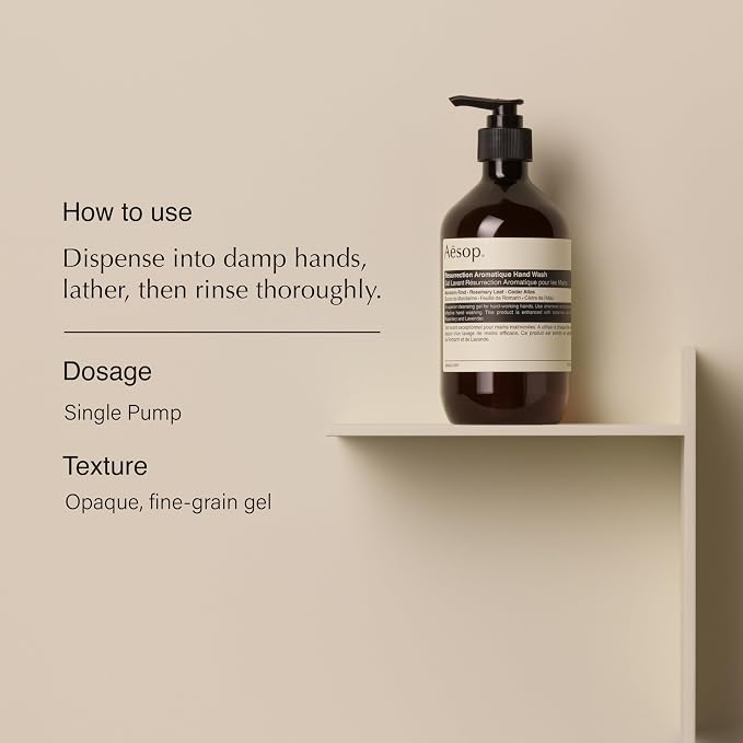 Aesop Resurrection Aromatique Hand Wash | Gentle Cleanser - Image 2